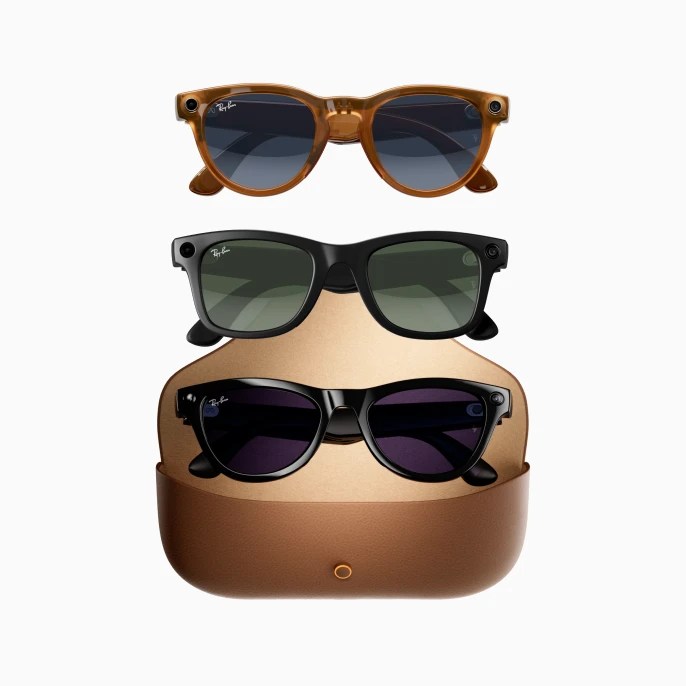 Hộp sạc kính AI Ray Ban Meta chính hãng