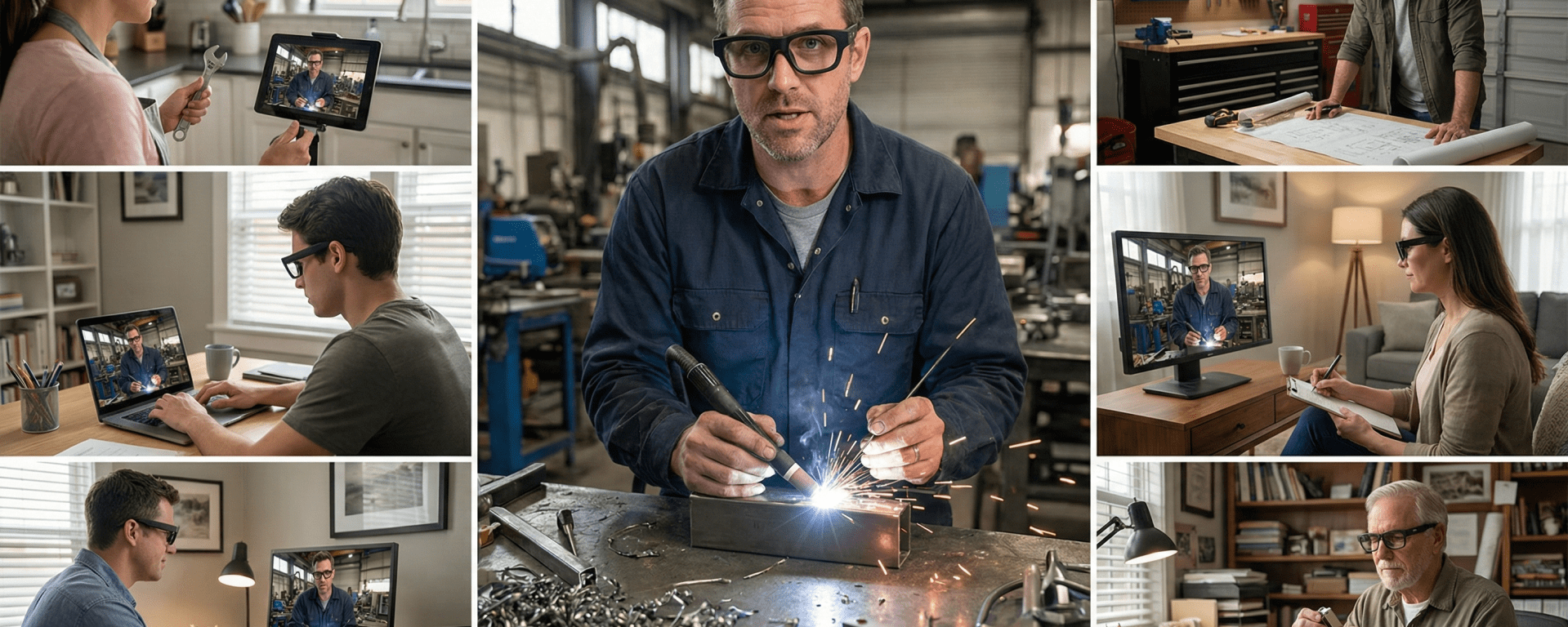 Dạy học – đào tạo thực tế từ xa bằng kính AI