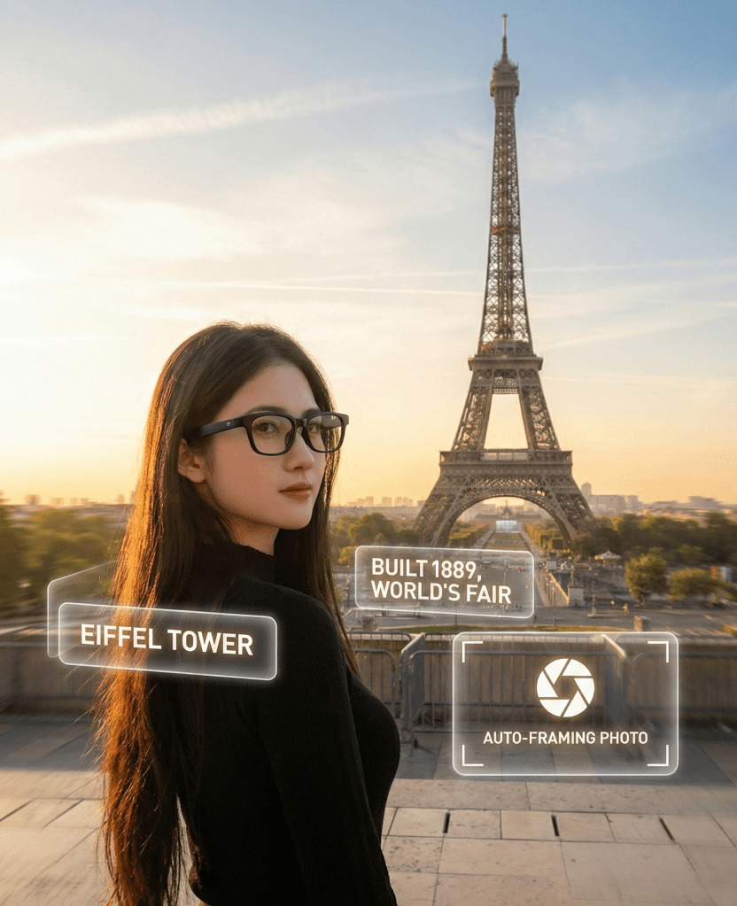 Kính AI trở thành công cụ rất tiện lợi cho các nhà sáng tạo nội dung