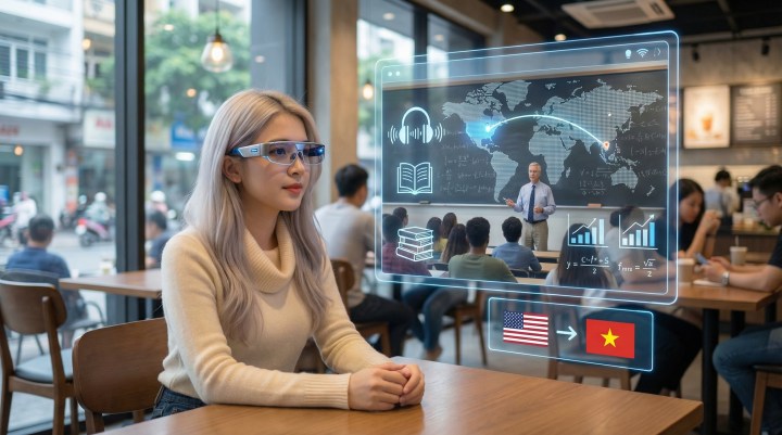 Kinh Ai giup du hoc tai cho, pha rao can ngon ngu va dia ly