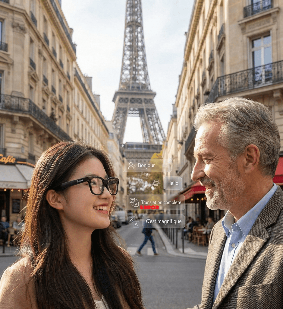 Kính AI Rokid gặp nhiều lỗi khi phiên dịch