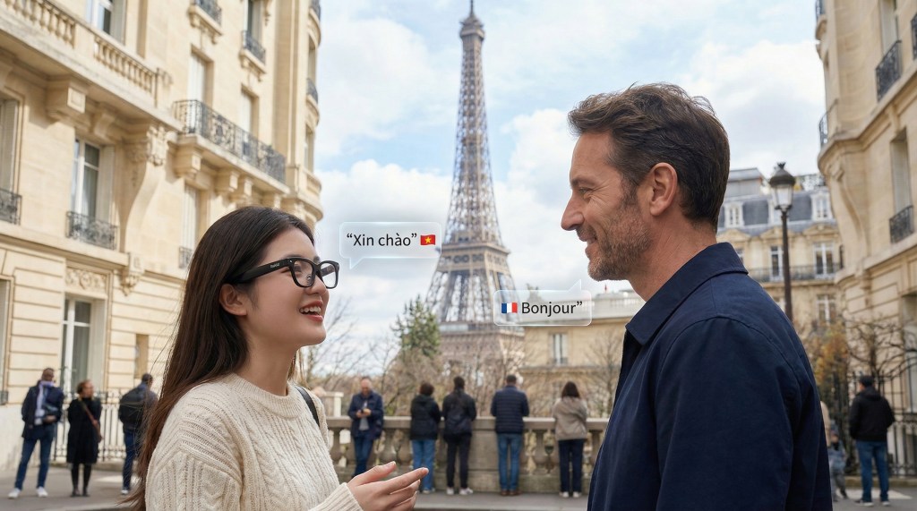 Kính AI Rokid phiên dịch cho du lịch nước ngoài